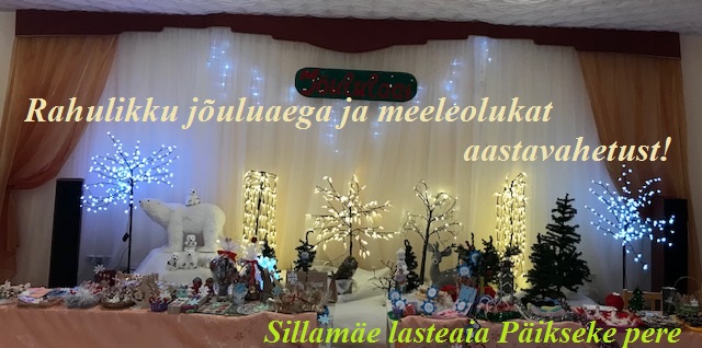 Rahulikku Jõuluaega ja meeleolukat aastavahetust!